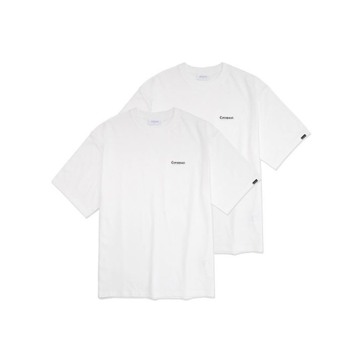 COVERNAT T-Shirts Unisex 2 Pack White - POIZON
