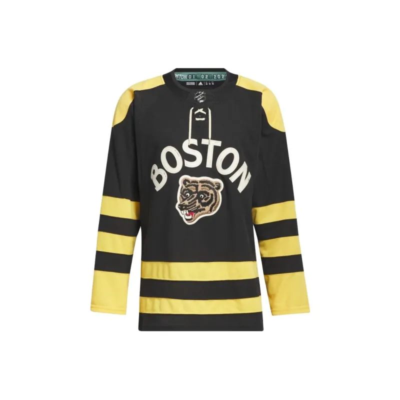 Adidas Bruins Authentic Winter Classic Wordmark Jersey-0
