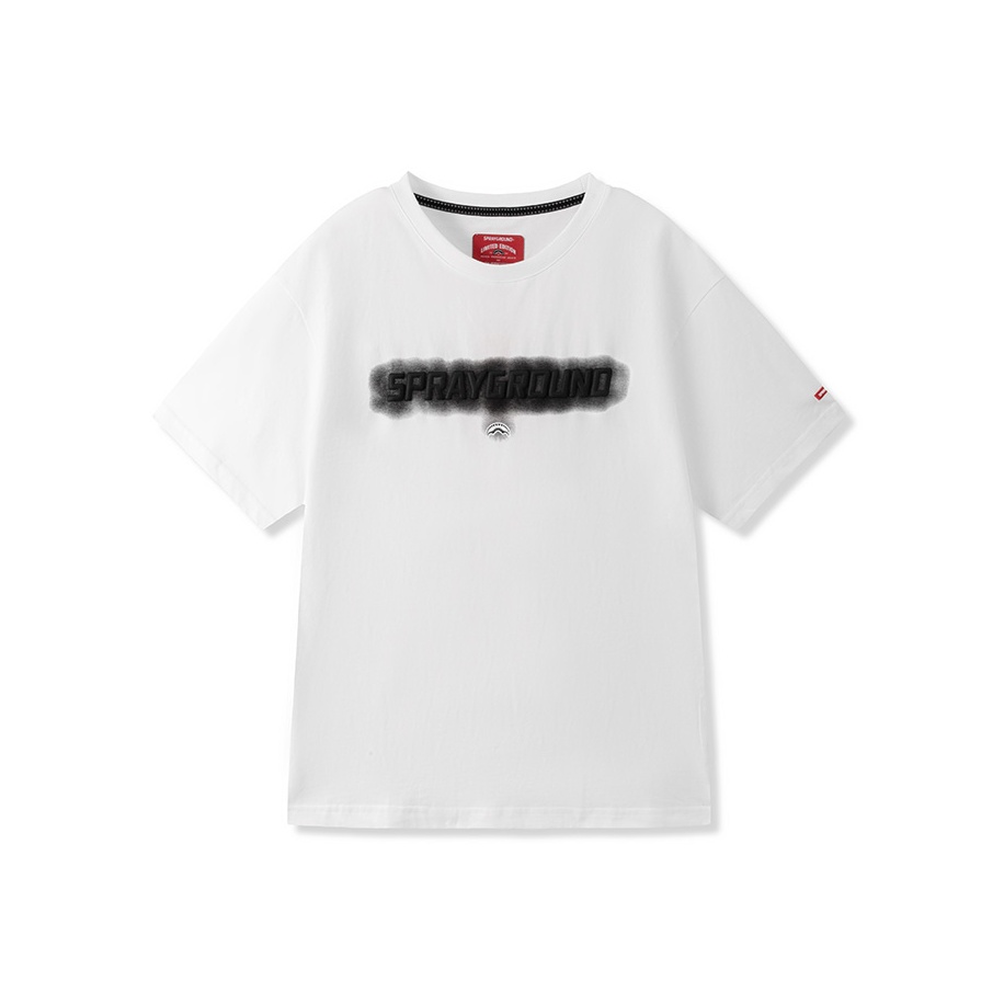 Tシャツ・カットソー SPRAYGROUND Men T-shirt White SP699 WHT T-shirt Sprayground B&w Comic Shark Over T-shirt