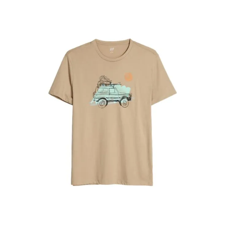 GAP T-Shirts Men Khaki-0