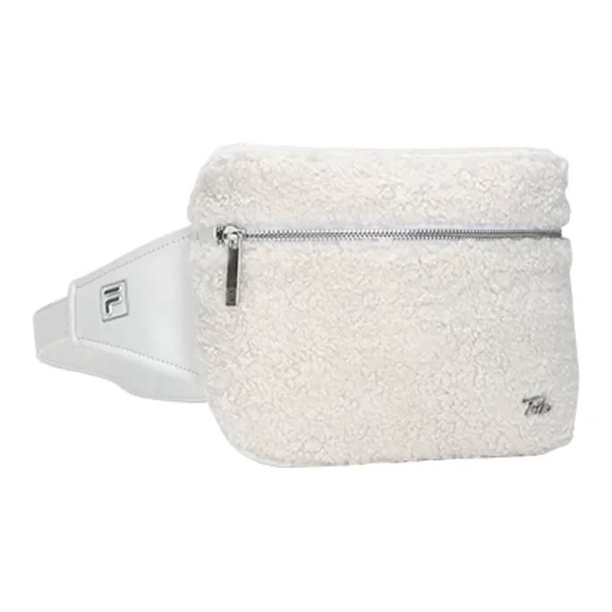 FILA Athletics Fabric With PU Sling Bag Fanny Pack Women's Jade White-5