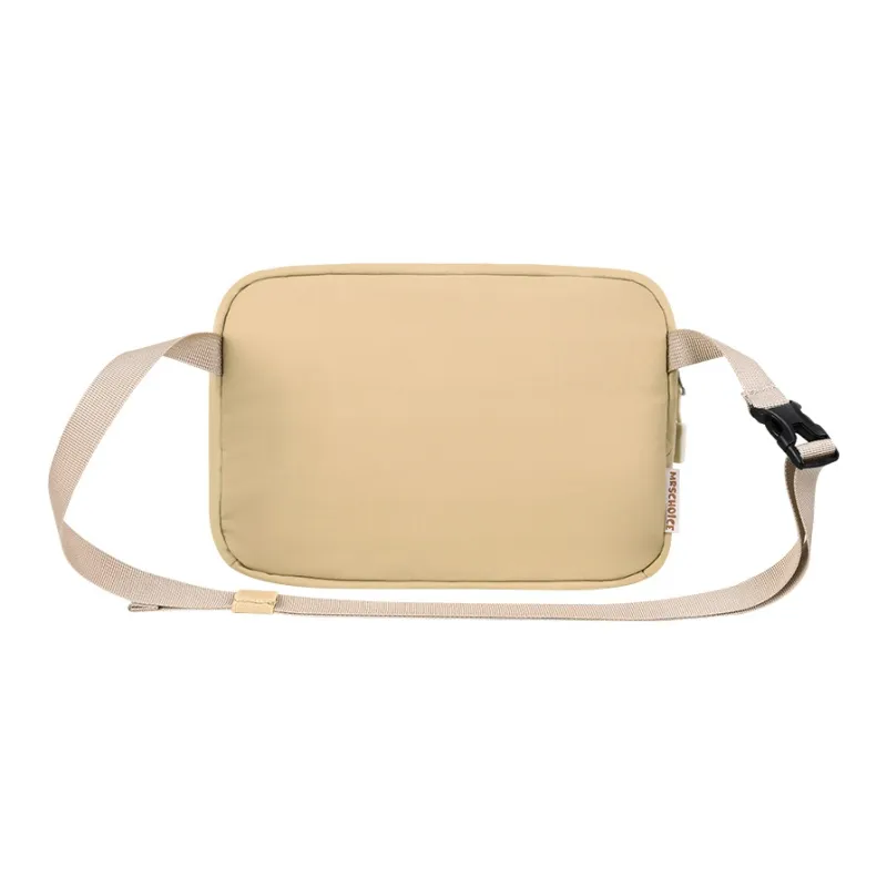 YOME Polyester Crossbody Bag Regular Unisex Ink Black/Light Coffee/Light Sky Blue-10