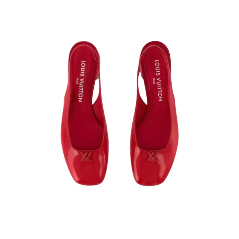 LOUIS VUITTON High Heels 3.5cm Women's Red-3