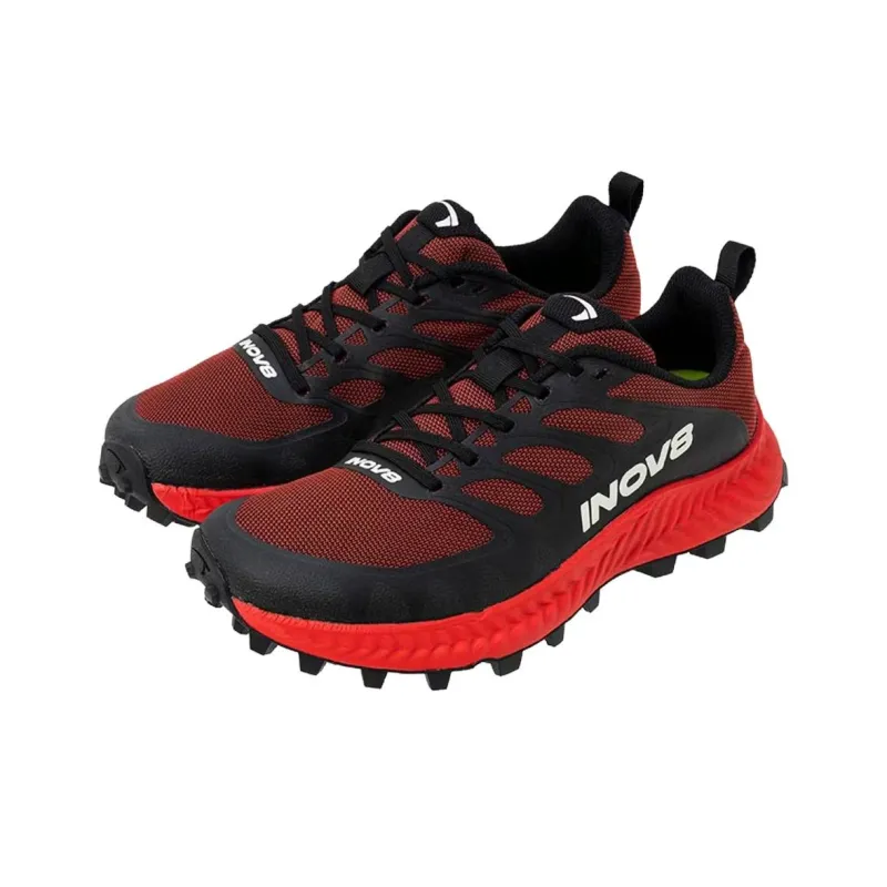 INOV 8 Anti Slip Wear Resistant Low Top Running Shoes Men's Red Black-2