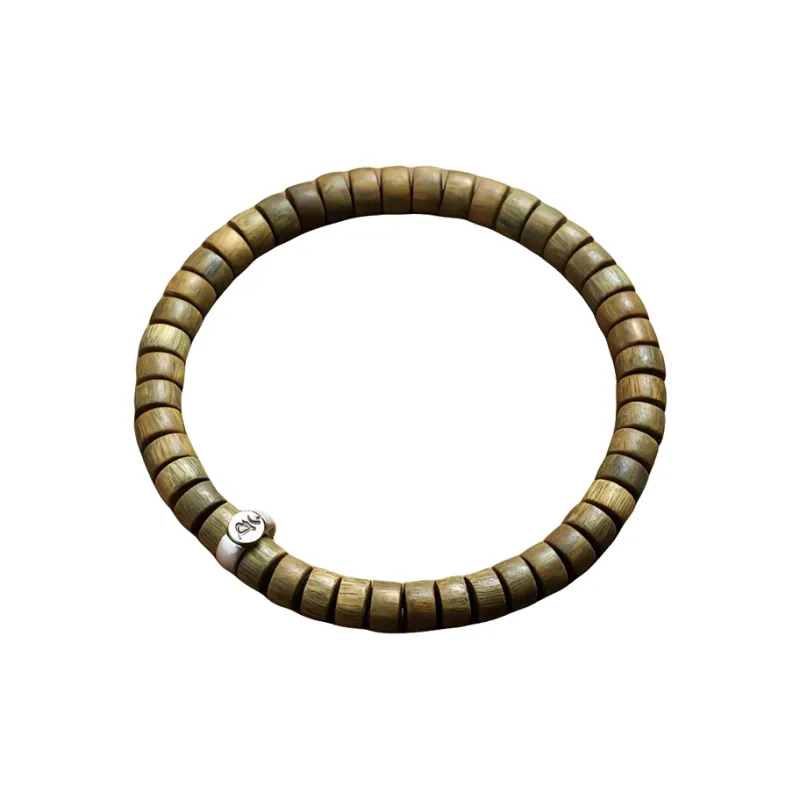 Yi Mingju Green Sandalwood Bracelets Unisex-5