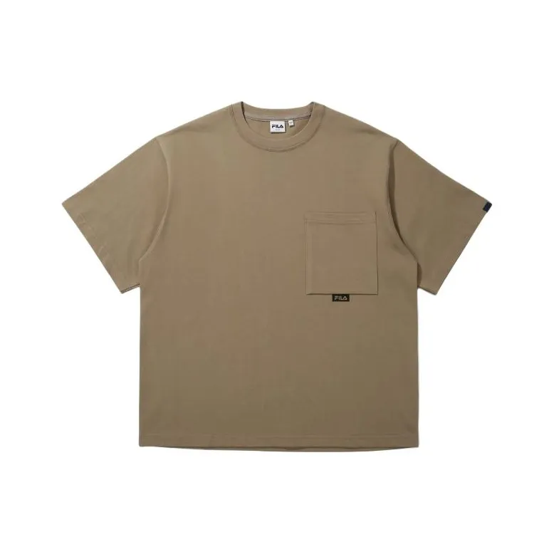 FILA T-Shirts Men Dark Beige-0