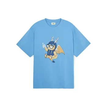 MLB SS24 Set in Sleeve T Shirt Unisex Light Blue