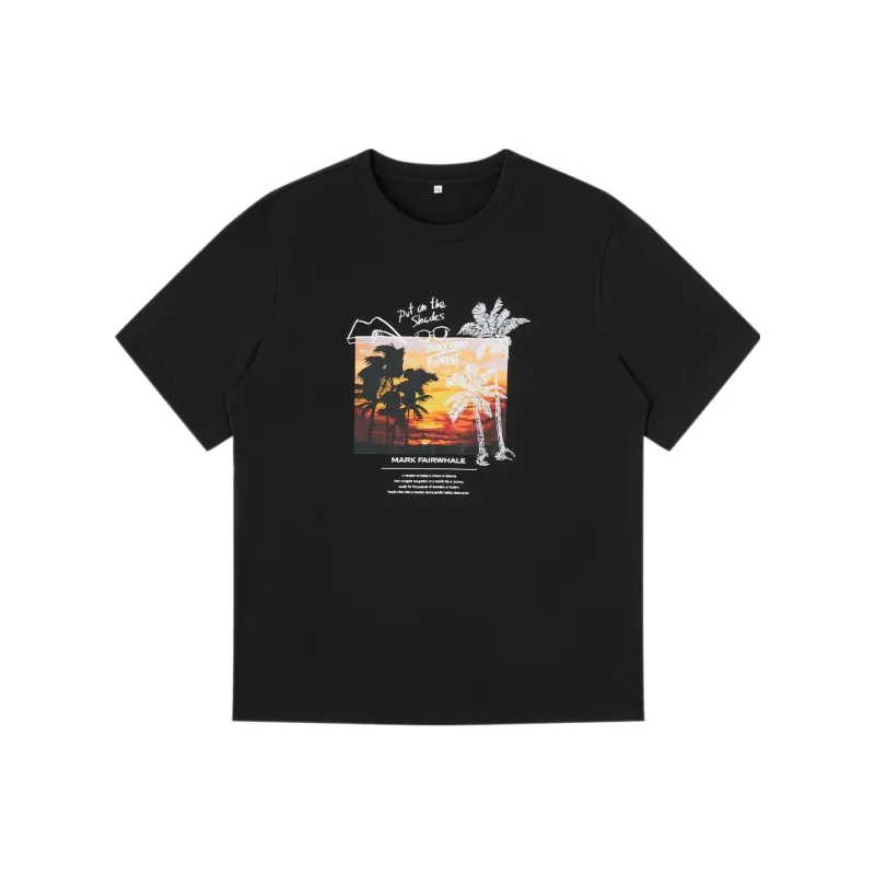 FAIRWHALE T Shirts Men Pure Black-0