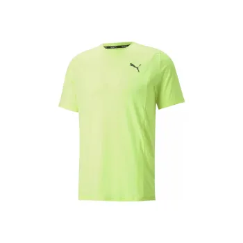 PUMA RUN CLOUDSPUN TEE M LIME SQUEEZE HEATHER T-Shirt Men's Green