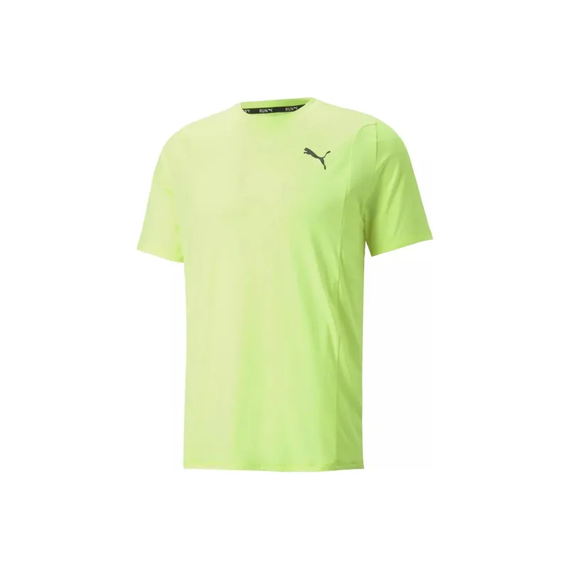 PUMA RUN CLOUDSPUN TEE M LIME SQUEEZE HEATHER T-Shirt Men's Green-0