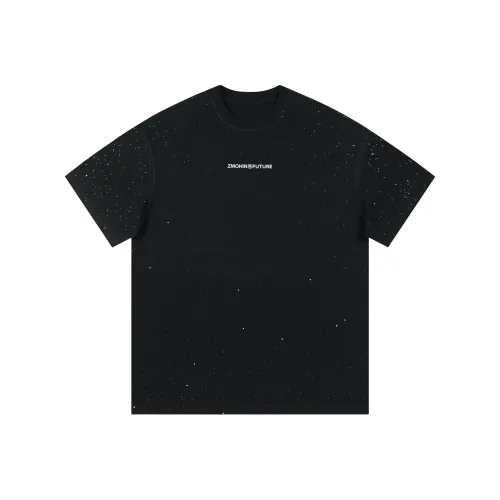 ZMOH T Shirts Unisex Black