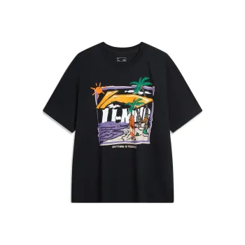 LiNing Sports Life Collection T Shirt Men's Black