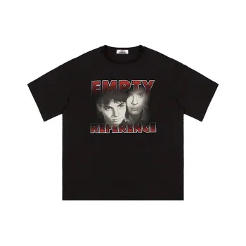 EMPTY REFERENCE Short Sleeved T Shirts Unisex Black