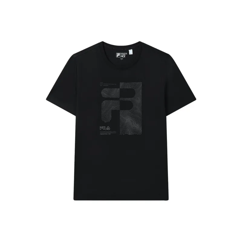 FILA T Shirts Men Jet Black-0
