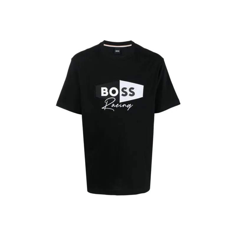 HUGO BOSS Short Sleeved T Shirts Men's Black-0