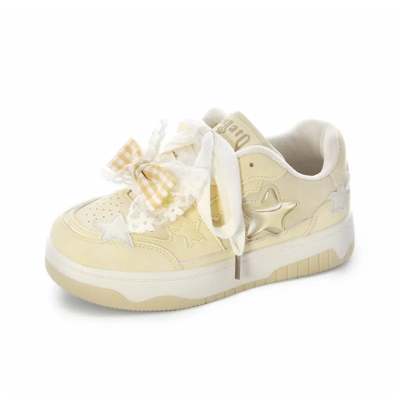 KAAVER OTTO Skateboard Shoes Women's Low Top White-10