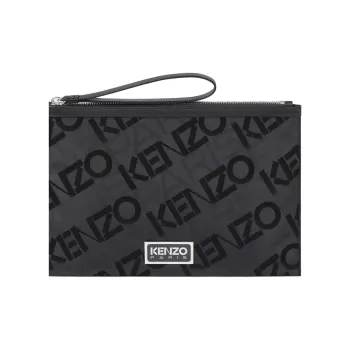 KENZO Polyester Clutch Tubas Unisex Black