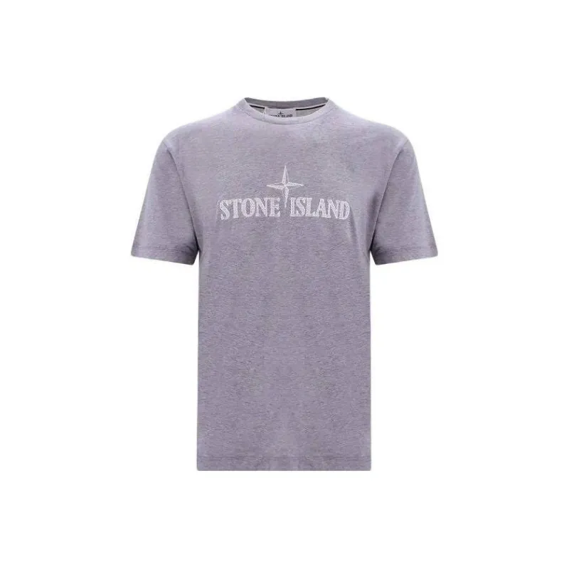 STONE ISLAND T Shirts Men Gray Purple-0