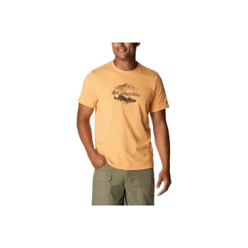 Columbia Bluff Mesa T-Shirts Men Yellow