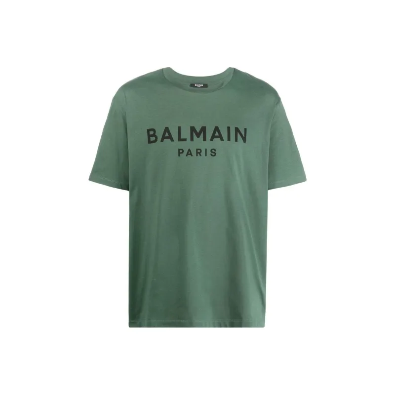 BALMAIN T-Shirts Men Green-0