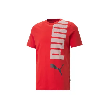 PUMA ESS+ LOGO LAB TEE T-Shirt Men's Red