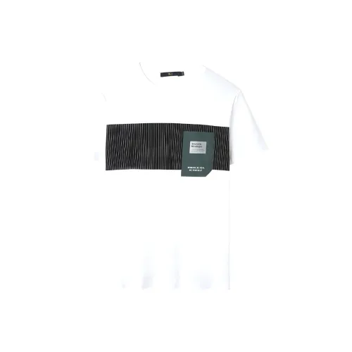 HLA T Shirts Men Bleached Trim UC