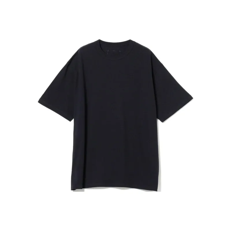 Beams Drop Shoulder Sleeve T Shirt Unisex Black-0