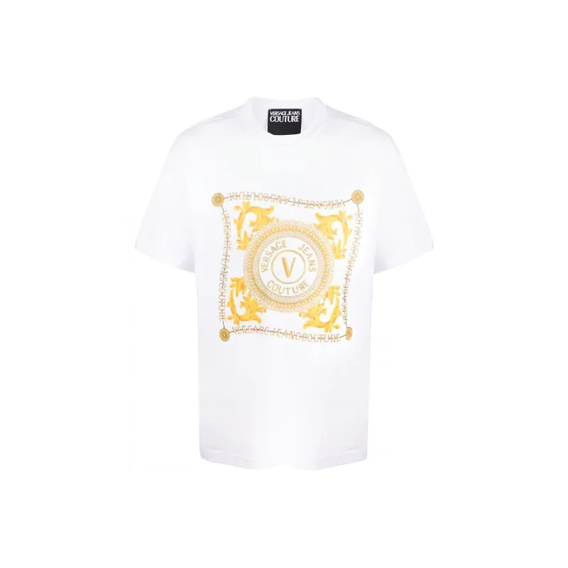 VERSACE JEANS Logo Printed Crewneck T Shirt-0