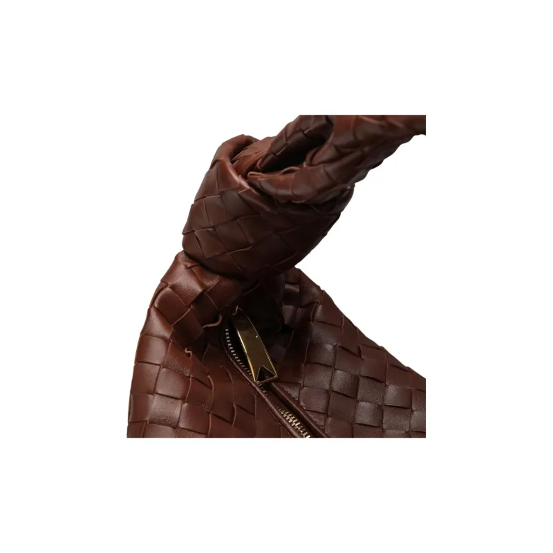 Bottega Veneta JODIE Lambskin Handbag Regular Women's Brown-4