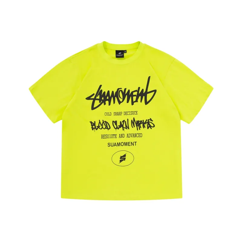 Suamoment Sports Casual Heavyweight Short Sleeved T Shirts Unisex-28
