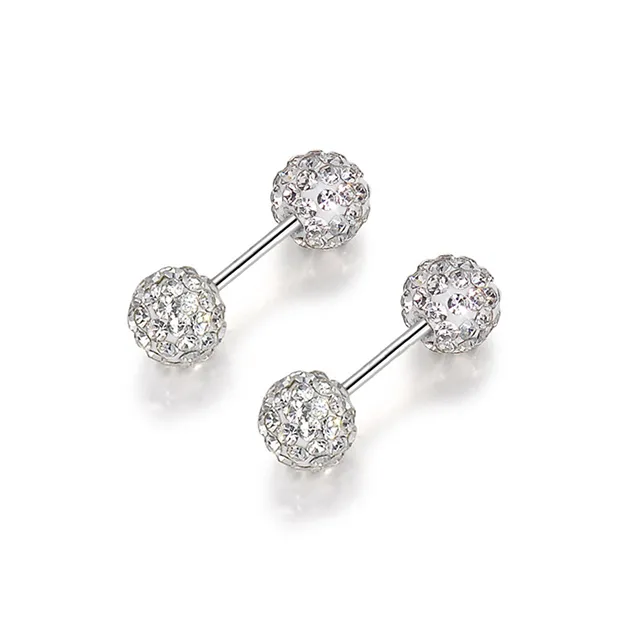 SHK Sterling Silver Stud Earrings Unisex-0