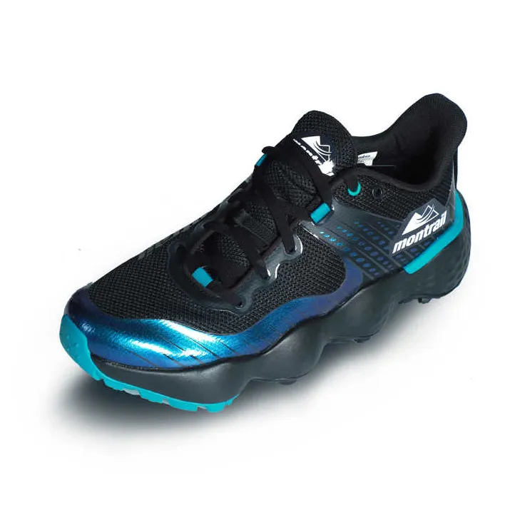 Columbia Montrail Anti Slip Wear Resistant Low Top Trail Running Shoes Men's Black Blue-1