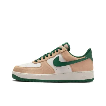 Nike Air Force 1 Abrasion Resistant Slip Resistant Low Top Skateboard Shoes Men's White Umber Green