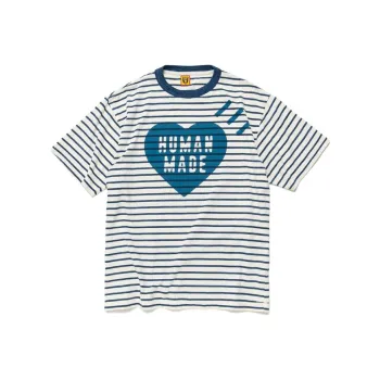 HUMAN MADE Striped Heart T Shirt