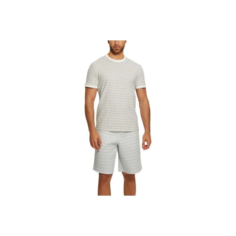 GUESS Eco Colin Logo Tee T-Shirt Men's Gray-0