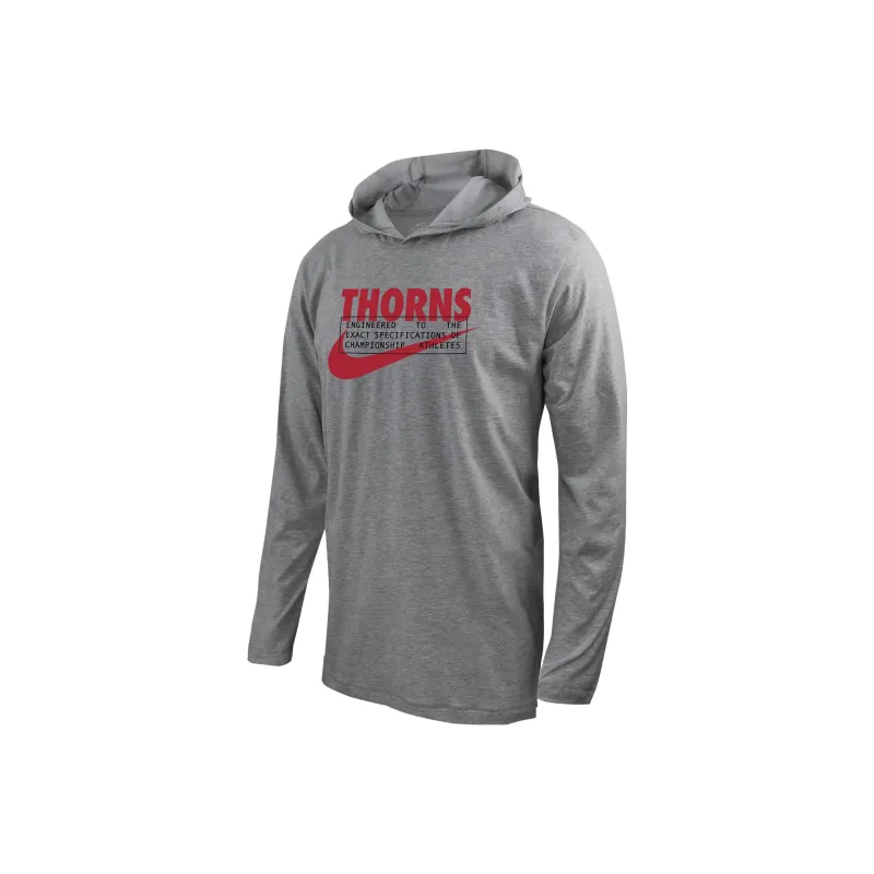 Nike Portland Thorns Men's Nike Soccer Long Sleeve Hooded T Shirt-0