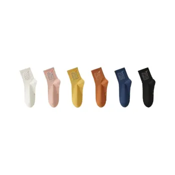 H YXIANG Mid Calf Socks Unisex 6 Pack