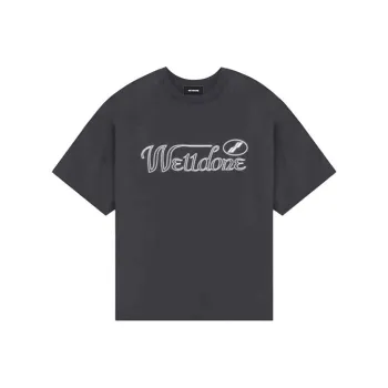 WE11DONE T Shirts Unisex Gray