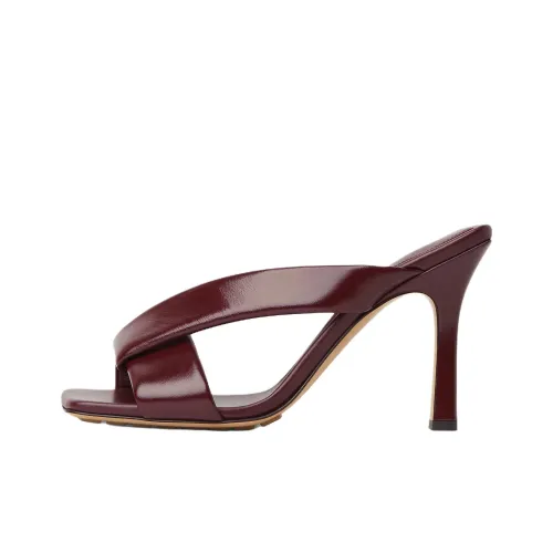 Bottega Veneta Slide Slippers 9cm Women's Burgundy