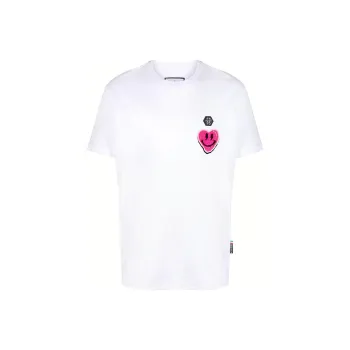 PHILIPP PLEIN Logo Patch Crewneck T Shirt