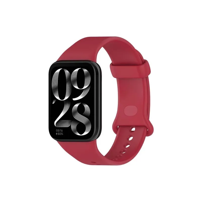 Mr. Strap Xiaomi Red Beige Compatibility Watch Band 232mm Silicone Material-9