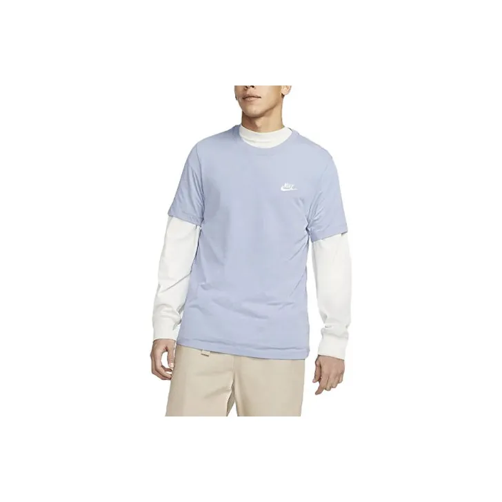 Nike Sportswear T Shirts Men Slate Blue-0