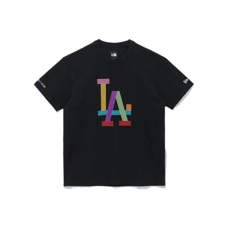 New Era X Bts X Mlb Dynamite Los Angeles Dogers T Shirt-0