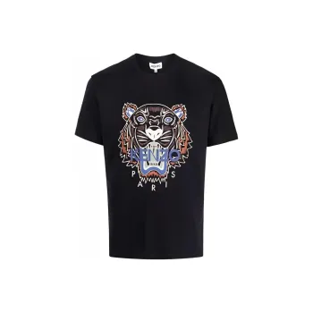 KENZO SS22 Men's Tiger Classic T Shirt Black