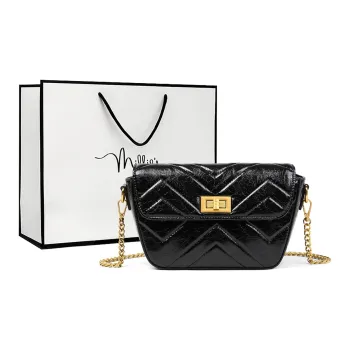 MILLIE'S Synthetic Leather Shoulder Bag, Crossbody Bag Regular Women's Black