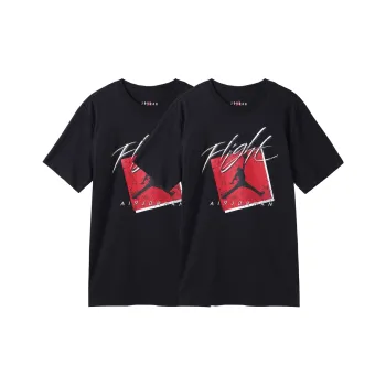 Jordan T-Shirt Men's 2 Pack Black/Gym Red/Black