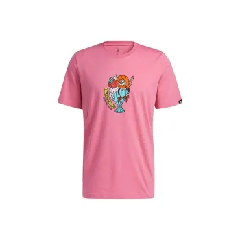 Adidas Set in Sleeve T Shirt Men's Pink