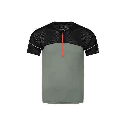 Asics T Shirt Men's Army Green/Black