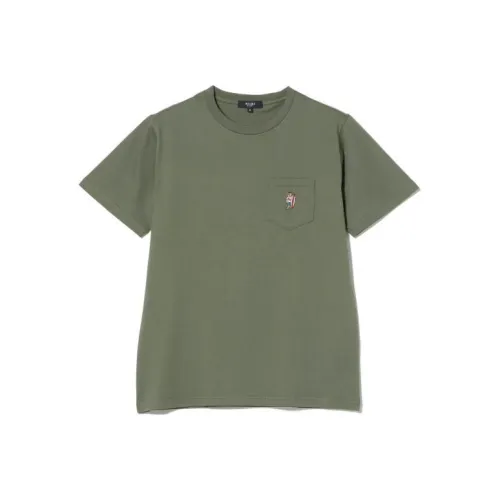Beams T-Shirts Unisex Olive Green