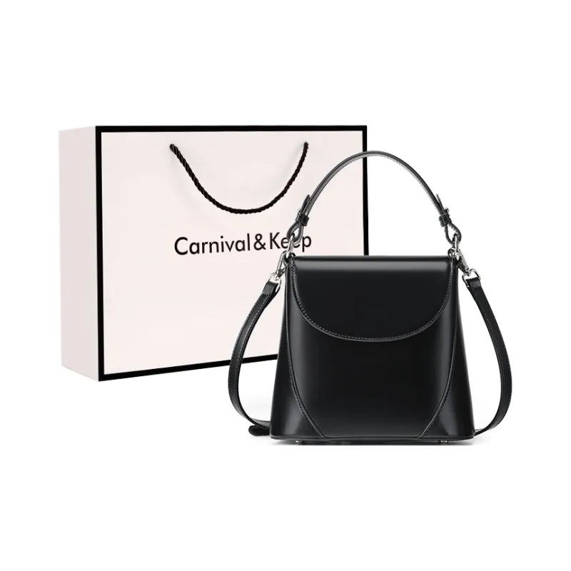 Carnival Keep Cow Leather Handbag Regular Women's Multicolor-5
